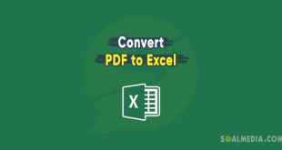 cara convert pdf to excel