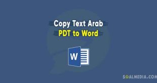 copy tulisan arab dari pdf ke word