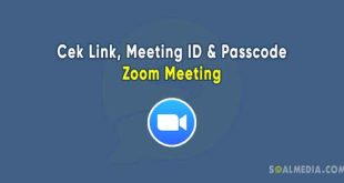 Cara melihat link, meeting id, pascode Zoom Meeting di HP dan Laptop